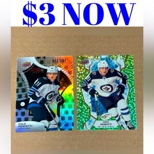 Cole Perfetti 2021/22 Upper Deck Winnipeg Jets Rookie RC Hockey Cards